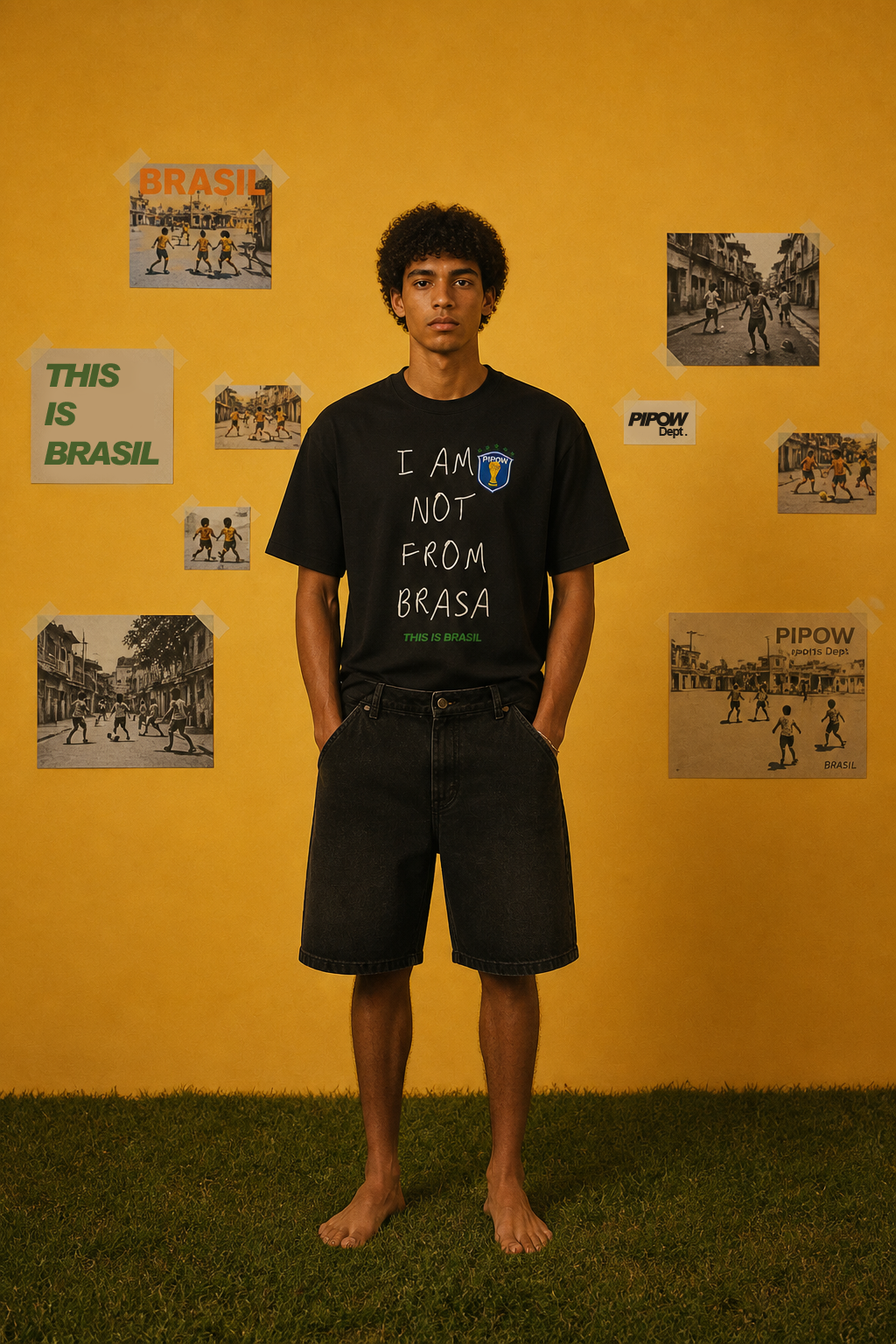 This is Brasil tee | Black