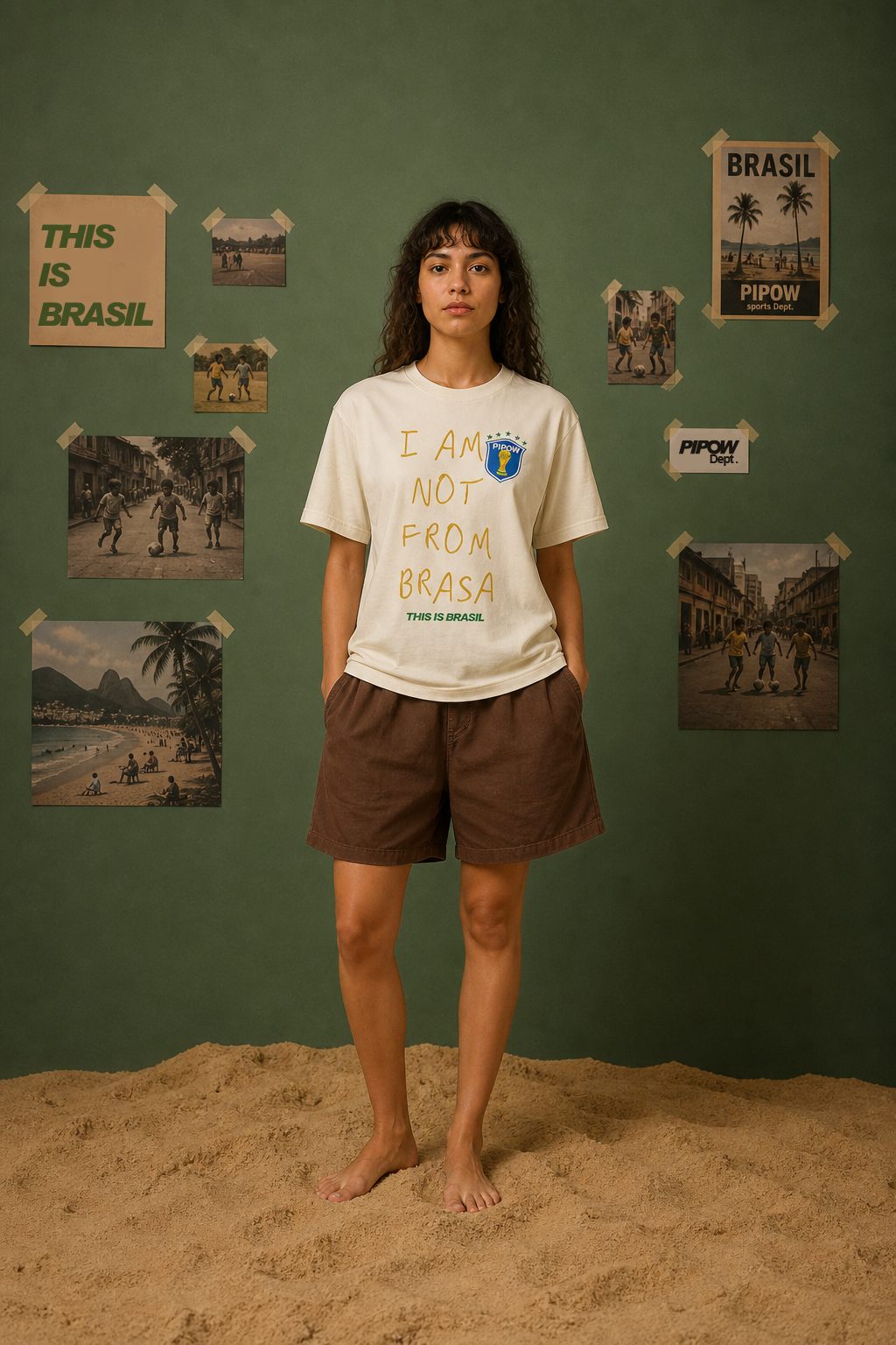 This is Brasil tee | White