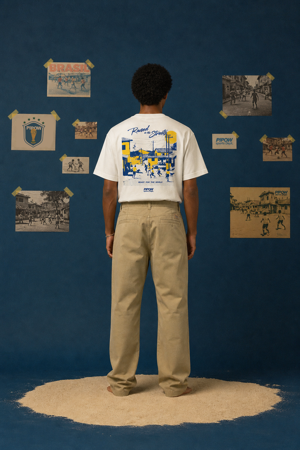 Raised in the streets tee | White