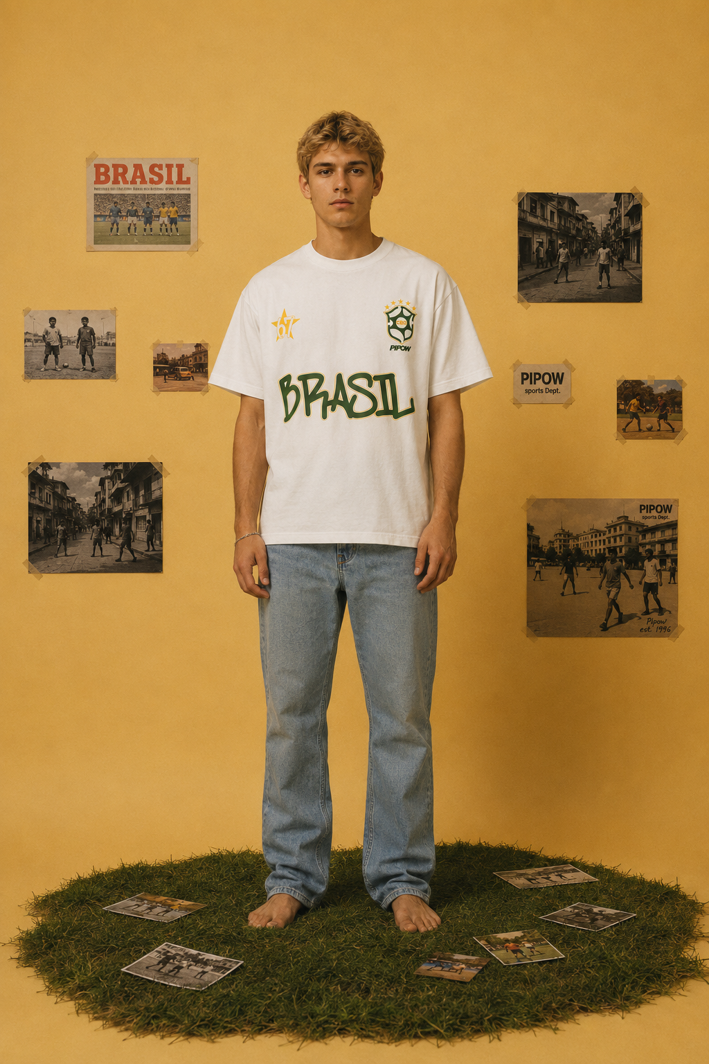 Pipow Jersey Brasil 67 | White