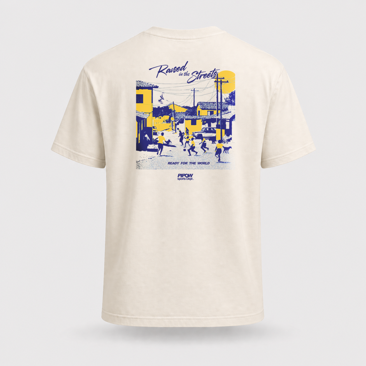 Raised in the streets tee | Natural