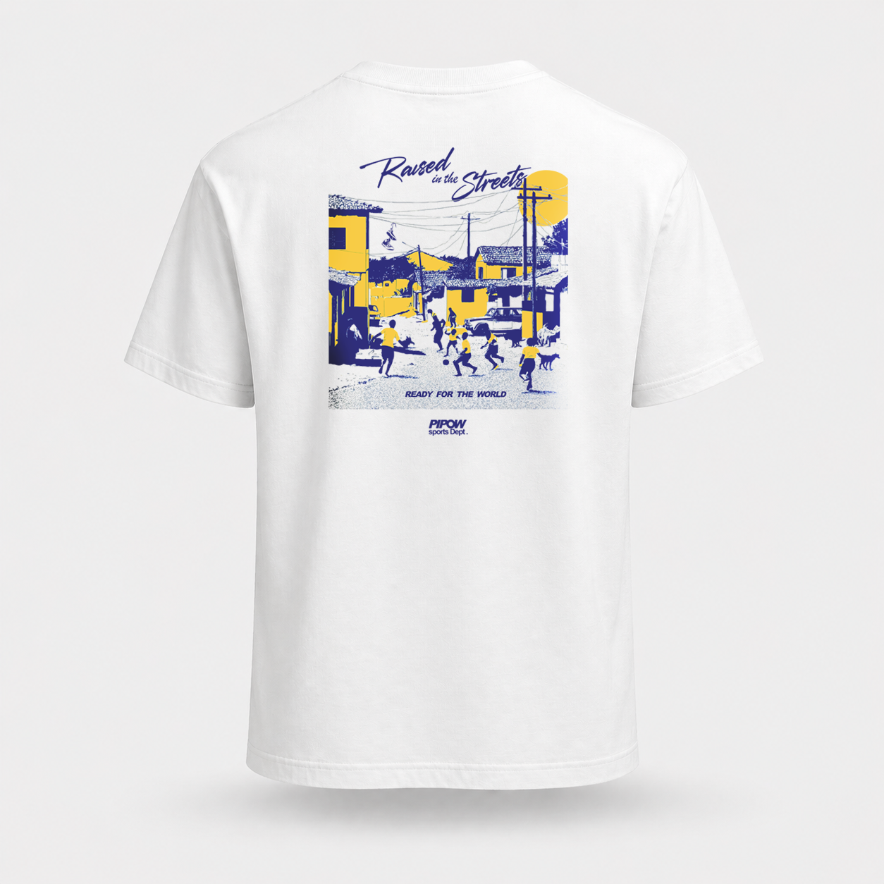 Raised in the streets tee | White