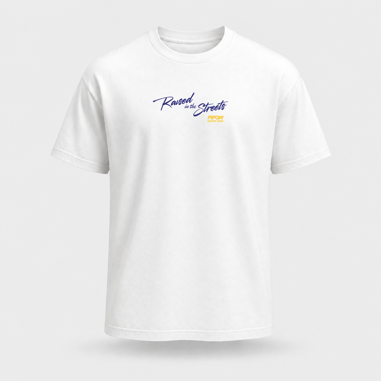 Raised in the streets tee | White